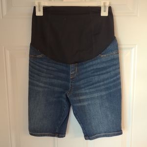 Maternity jeans shorts
